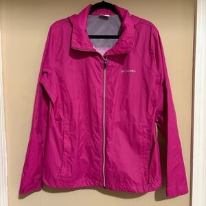 Columbia Women's Pink Windbreaker Jacket XL